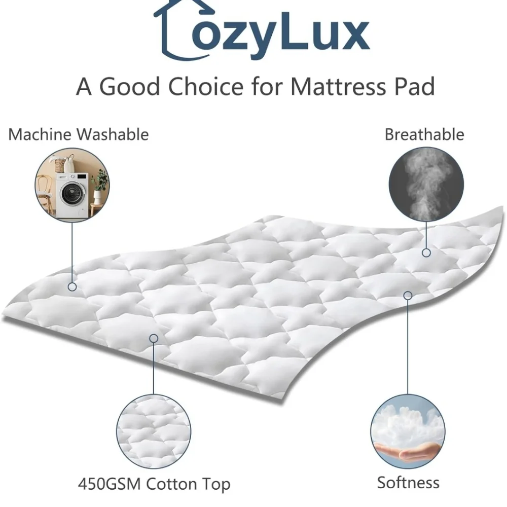 Premium White Quilted Mattress Protector